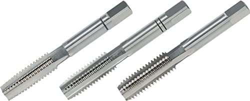 VÖLKEL Handgewindebohrer 3-tlg. Satz DIN 352 HSS-G - M20 x 2.5 | Vorschneider, Mittelschneider & Fertigschneider | Gewindeschneider M20 | Gewindebohrer M20 | Innengewindeschneider