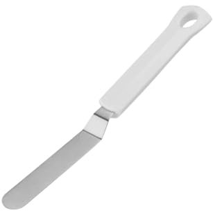 Dr.Oetker 1658 Spatule coudée en inox pour glaçage, spatule de pâtisserie, spatule à glacer, Acier inoxydable, 23 cm