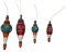 Drescher 4 x Weihnachtsschmuck,Ornamente aus Holz,Christbaumschmuck,Kugeln (Mix)