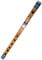 Flûte traversière indienne Bansuri pour débutants en bambou 35,6 cm