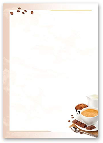 Briefpapier KAFFEE MIT MILCH - DIN A5 Format 100 Blatt