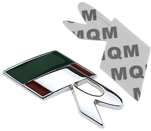 3D R Logo Abzeichen aus Aluminium, verchromt, Emblem für Jaguar