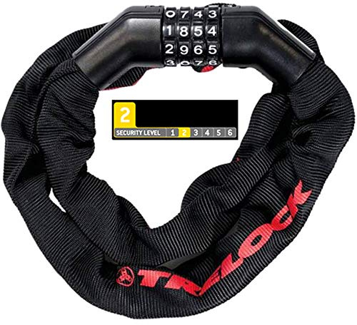 Trelock Zahlen-kettenschloss BC 260/110/5 Code, Black, 110 cm, 8004886