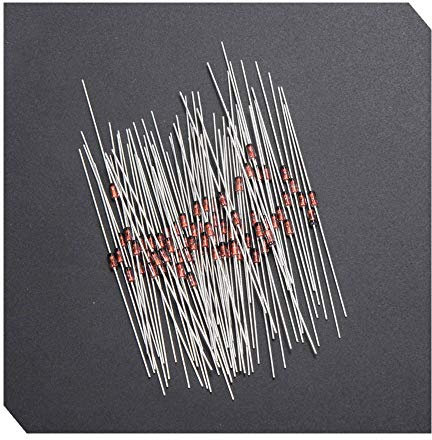 Ximimark 100Pcs 1N60P Germanium Detector Diode Small Signal Switching Diode for FM AM TV Radio Detection
