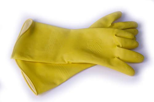 GUBBERLOVES Rubber Gloves For Children Gardening & Washing up Gloves Designed for Children - Kids Gloves That Fit Properly - (PLAIN XS 6-9 Years)