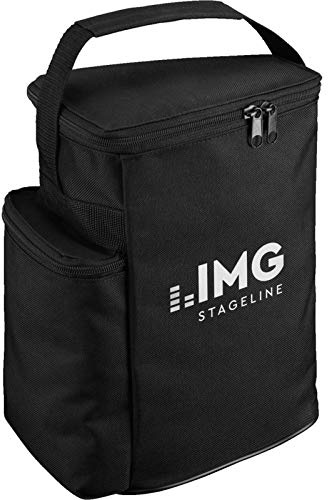 IMG STAGELINE FLAT-M200BAG Transport and Protective Case, Protective Case Specially Designed for Active PA Stage Monitor Box FLAT-M200, Black