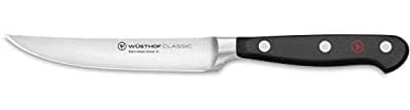 WÜSTHOF Classic Black 4.5 Steak Knife, 11 cm