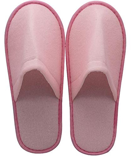 Uni-Wert 10 Paia di Pantofole USA e Getta Unisex Pantofole Spa Soffici Ciabatte Antiscivolo con Punta Chiusa Pantofole per Viaggi Casa Hotel Centro Benessere Ospiti
