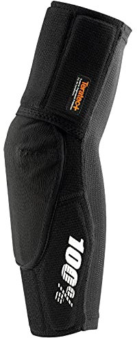 100% PROTECCIONES TERATEC Plus Elbow Guard Black MD Coderas, Adultos Unisex, Negro, ESTANDAR