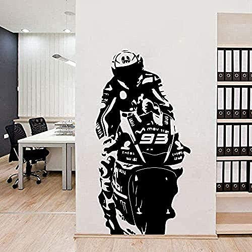 Vinyl Wandtattoo Wanddekoration Großes Motorrad Dekoration Ornamente 28X53Cm