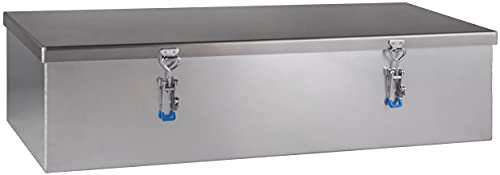 Dachbox Staukasten Staubox Werkzeugkasten Truckbox aus Aluminium natur/glatt B 2400 x H 400 x T 700 mm Made in Germany mit Stahlseilen LKW Expeditionsfahrzeug Wohnmobil ohne Befestigungsmaterial