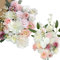 Künstliche Blume mit Stielen, Kuenstliche Blumen Dusty Rose, Verschiedene Kunstblumen, Hochzeitsdeko Blumen fuer Tisch, Tortendeko Hochzeit Essbar, Deko Blumen fuer Hochzeitstorten(Zartes Rouge)