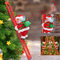 DONGQI Weihnachtsmann Auf Leiter Kletternder, Weihnachtsmann Klettern mit Musik Hängende Dekoration Indoor Outdoor Hängende Verzierung Dekoration Weihnachten Party Tür Wanddekoration