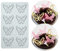 Kuchen-Spitzen-Form, Silikon-Spitzen-Fondant-Formen, Zuckerhandwerk-Abdruckform, essbarer Kuchen, molekulare Küche, Dekoration, 8 Löcher Schmetterling