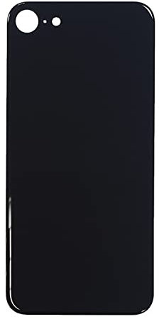 Smartex® Backcover Glas kompatibel mit iPhone SE Modello 2020| Glas Rückseite Ersatz (Schwarz)