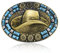 BBOTEN Western Texas Gürtelschnalle für Herren und Damen, Rodeo Patriotische Gürtelschnalle, Indianer Cowboy Gürtelschnallen, GRAU, Small