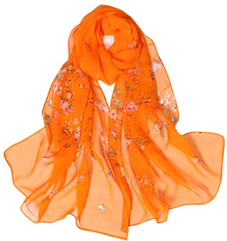 FAIRYGATE Damenschal Schal Damen Frühling Damen Stola Chiffon Schal Sommer Scarves Muslim Kopftuch Halstuch für Abendkleid Braut Hochzeit Sonnenschutz A4211