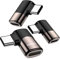 MOGOOD USB C 90 Grad Adapter Männlich zu Weiblich Extender Rechter Winkel für Steam Deck, Switch, Notebook, Tablet und Handy Zubehör