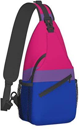 456 Schulterrucksack Lgbtq Bisexuelles Stolzmuster Sling Rucksack Anti-Diebstahl Schultertasche Tragbare Rucksack Für Reisen,Damen,Outdoorsport