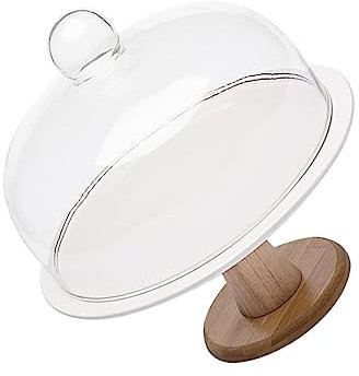 UPKOCH Alzata Per Torta Nuziale Espositore Per Dessert Espositore Per Torte Design Elegante Sicuro Da Usare Supporto Porta Torte Snack Con Coperchio Per Pasticceria e Buffet