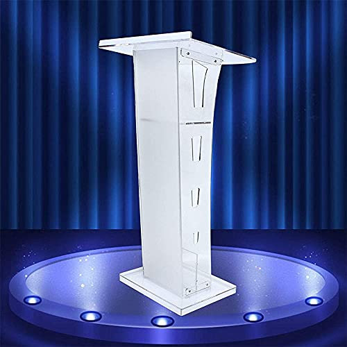 Rednerpult, Podiumsständer, Acryl, Rednerpult, Kanzel, transparentes Podium, beleuchtetes Podium, Konferenzstuhl, Podiumsständer, Kirchenpodium, Empfangstheke, Willkommensschalter