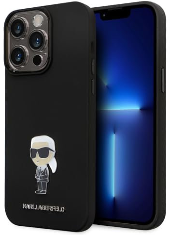 CG MOBILE Karl Lagerfeld Silikon Hard Case mit Ikonik NFT Logo & Metal Pin