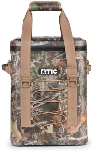 RTIC Backpack Cooler 24 Can, Insulated Portable Soft Cooler Bag Waterproof for Ice, Lunch, Beach, Drink, Beverage, Travel, Camping, Picnic, Car, Hiking, Kanati Camo