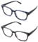 LANLANG 2er-Pack Lesebrillen 1,0 für herren damen, Blaulicht-blockierende Brille, Anti-Blau-Computerbrille, 2 Farben, einschließlich 0–4,0 Dioptrien L-L013, 1,0 Dioptrien