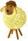 HEMOTON 1stück Usb Schaf Nachtlicht Dekorative Lampe Für Schlafzimmer Und Kinderzimmer Kreatives Rattan Design Warmes Licht Für Freunde Und Familie