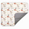 BONKY® Wickelauflage 85x72 cm - aus hautfreundlicher Baumwolle - Wickelunterlage mit rutschfeste Unterseite - Baby Wickeltischauflage - Mega weich und angenehm - Made in EU - Giraffe