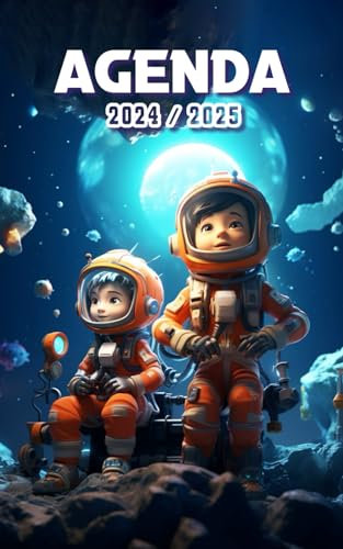 Agenda Scolaire 2024 2025: 1 PAGE par JOUR | Septembre 2024 à Juillet 2025 | Collège, Lycée et Etudiants | Apprentis Astronaute