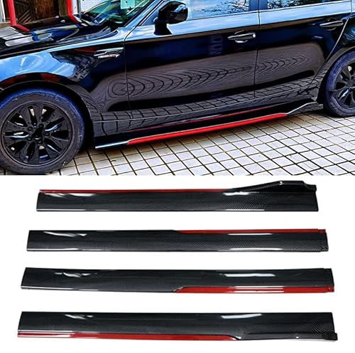 YYFYYDS Auto Spoiler Seitenschweller,kompatibel mit VW Passat CC Arteon ID.4 ID.5 Bora Jetta Golf,Side Steps,3-carbonfiberred