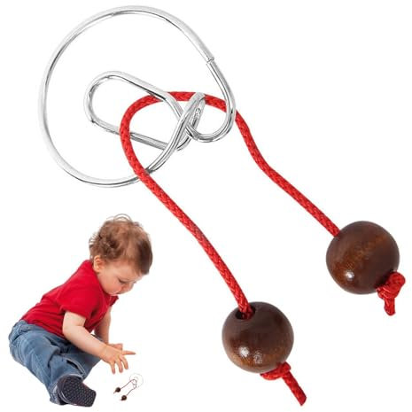 Draht-Denkaufgabe | 8-teiliges Flexibles Denksport-Puzzle | Chinesisches Ring-Zaubertrick-Spielzeug, Interlock-Spiel für Partybevorzugung, Kinder-Erwachsene-Herausforderung