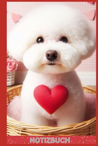 Bichon Frise Notizbuch, Buch: Das perfekte Geschenk für Bichon Liebhaber & Hunde-Fans, Buch mit Hundemotiv Liniert, A5: Tagebuch, Journal, ... - Cover, schönes Motiv, blanko, Dad,Bild