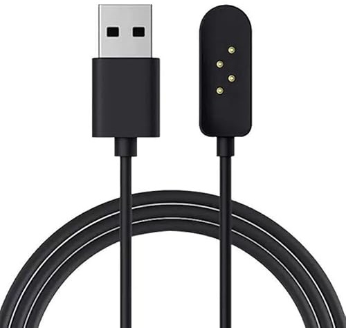 Xininyia 1 x 4-poliges magnetisches Ladekabel für Yistao X6 Knochenleitungs-Kopfhörer, Ladegerät, offene Ohrhörer, USB-Ladekabel (schwarz und schwarz)