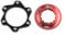 Centerlock to 6 Bolt Disc Brake Adapter Designed for Centerlock Hubs with Aluminum Construction (Black)