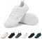 Geweo Barfußschuhe Sneaker Herren Barfuss Schuhe Damen Barfuß Turnschuhe Bequem Laufschuhe Fitnessschuhe Straßenlaufschuhe Sommer Minimalistische Walkingschuhe Barefoot Shoes, Rein Weiß 42 EU