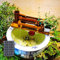 Fontaines D'extérieur en Bambou, Fontaines À Panneau Solaire 6 W, Entièrement Rainurées À La Main, Étanches Et Anticorrosion, pour Jardin Et Terrasse(50cm)