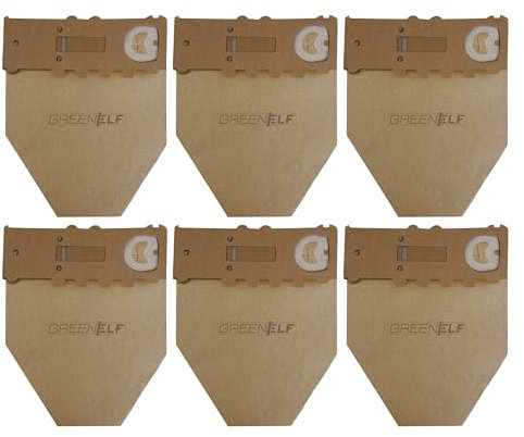 6 Sacchetti Folletto VK130/131 – Compatibili in Carta ad Alta Filtrazione per Aspirapolvere Folletto – Sacchetti Folletto vk 130/131, 1 ANNO DI FORNITURA