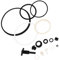 Veemoon 16 Pièces Kit De Réparation De Cric Reconstruire Réparation De Cric De Plancher Produit Trousse Voiture Accessoire Hydraulique Ascenseur Outil Pour Joint Hydraulique Acier