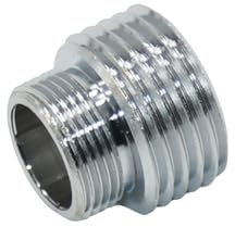 Silber 1/2 bis M16 M18 M24 M28 männlicher weiblicher Gewindeanschluss Messing Wassersparer Tap -Adapter für Badezimmer Küchenarmaturen, M18 x 1i2