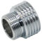 Silber 1/2 bis M16 M18 M24 M28 männlicher weiblicher Gewindeanschluss Messing Wassersparer Tap -Adapter für Badezimmer Küchenarmaturen, M18 x 1i2