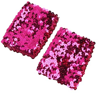 Aurgiarme Elegante Armstulpen, dehnbar, glitzernde Pailletten für festliche Kleidung, Kostüm, elastische, funkelnde Armstulpen, Pailletten, Manschetten für das Handgelenk