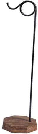 AWHAO Windspielhalter Als Gongständer Klangspielständer Und Tischständer Dekorativer Ornamenthalter Zur Aufhängung von Klangspielen für Meditationsräume, Schwarzer Ringhaken