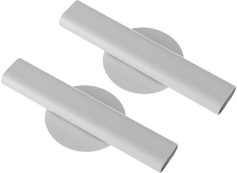 BESPORTBLE 2 Stück Weiße Wandvase aus Metall Zylindrischer Klebe Pflanzenhalter für Vielseitige Oberfläche Platzsparende Wandmontage in Wohnräumen
