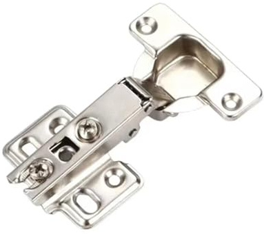 KANGYEBAIHUODIAN 10Pcs 26mm Cup Cupboard Cabinet Furniture Hinge Fit for to Thin Door Hydraulic Soft Close Short Arm(Full Overlay)