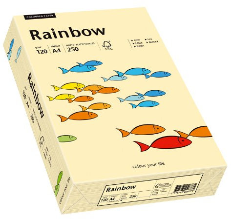 Papyrus 88042280 Druckerpapier Rainbow 120 g/m², A4 250 Blatt chamois