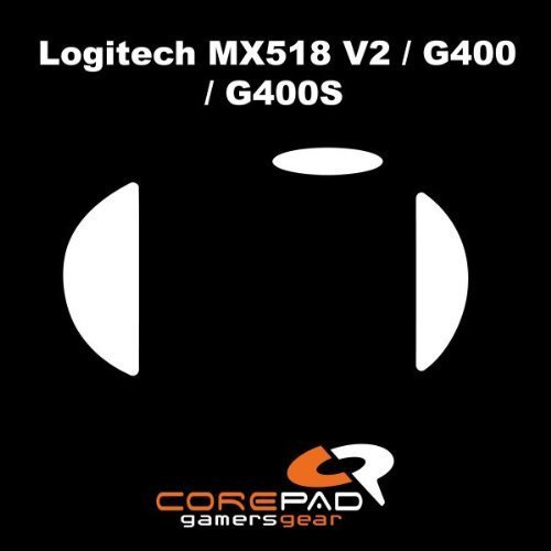 Corepad Skatez PRO 61 Ersatz Mausfüße kompatibel mit Logitech G400 / MX518 Refresh (V2)