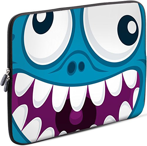 SIDORENKO 15-15.6 Pollici Custodia Notebook - Borsa per Laptop in Neoprene -Borsa per Laptop in Neoprene, Custodia per Computer PC Sleeve Cover - 42 Disegni da Scegliere, Blu