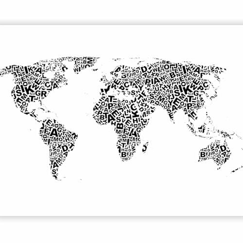murando – Papier peint intissé 300x231 cm - Papier peint - Trompe l oeil - Tableaux muraux - déco – XXL - carte du monde - 10040910-49